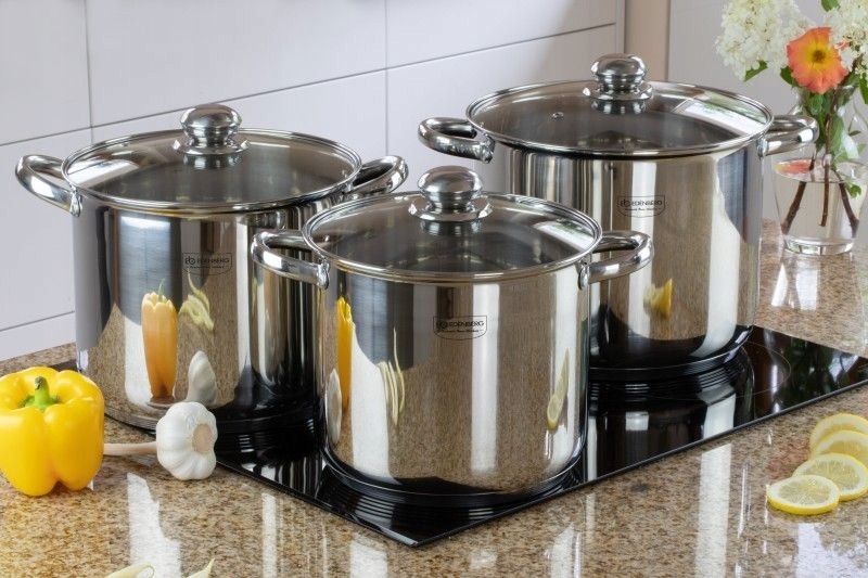 3 x GARNEK z Pokrywą GARNKI DUŻE Pojemne 525