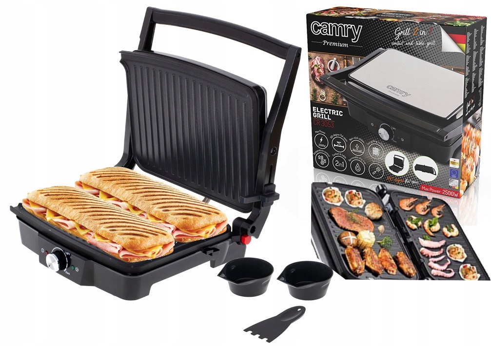GRILL ELEKTRYCZNY Camry 2500W toster opiekacz