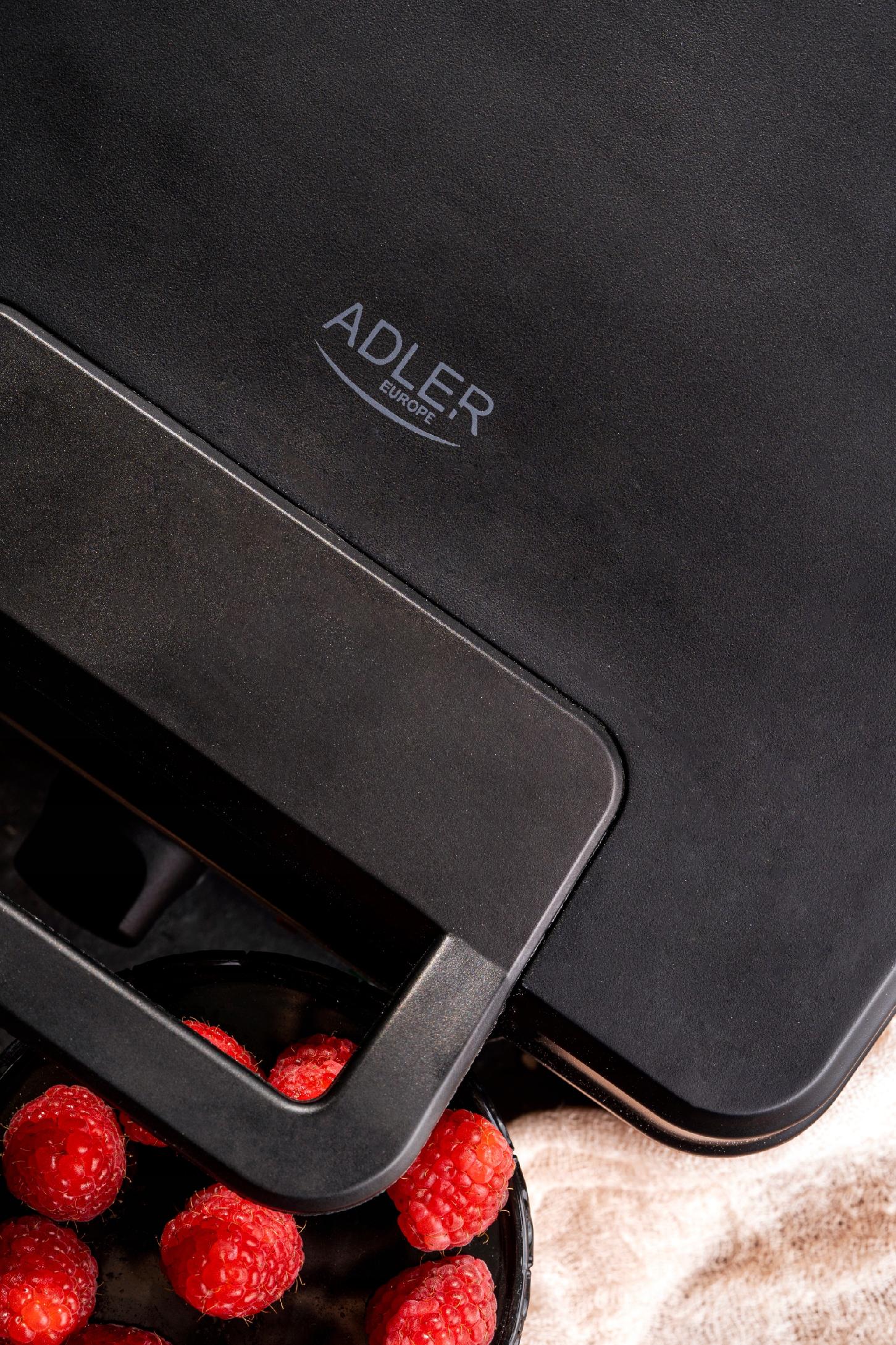 GOFROWNICA DUŻA MOC 1800W 4 CHRUPIĄCE GOFRY AD3049