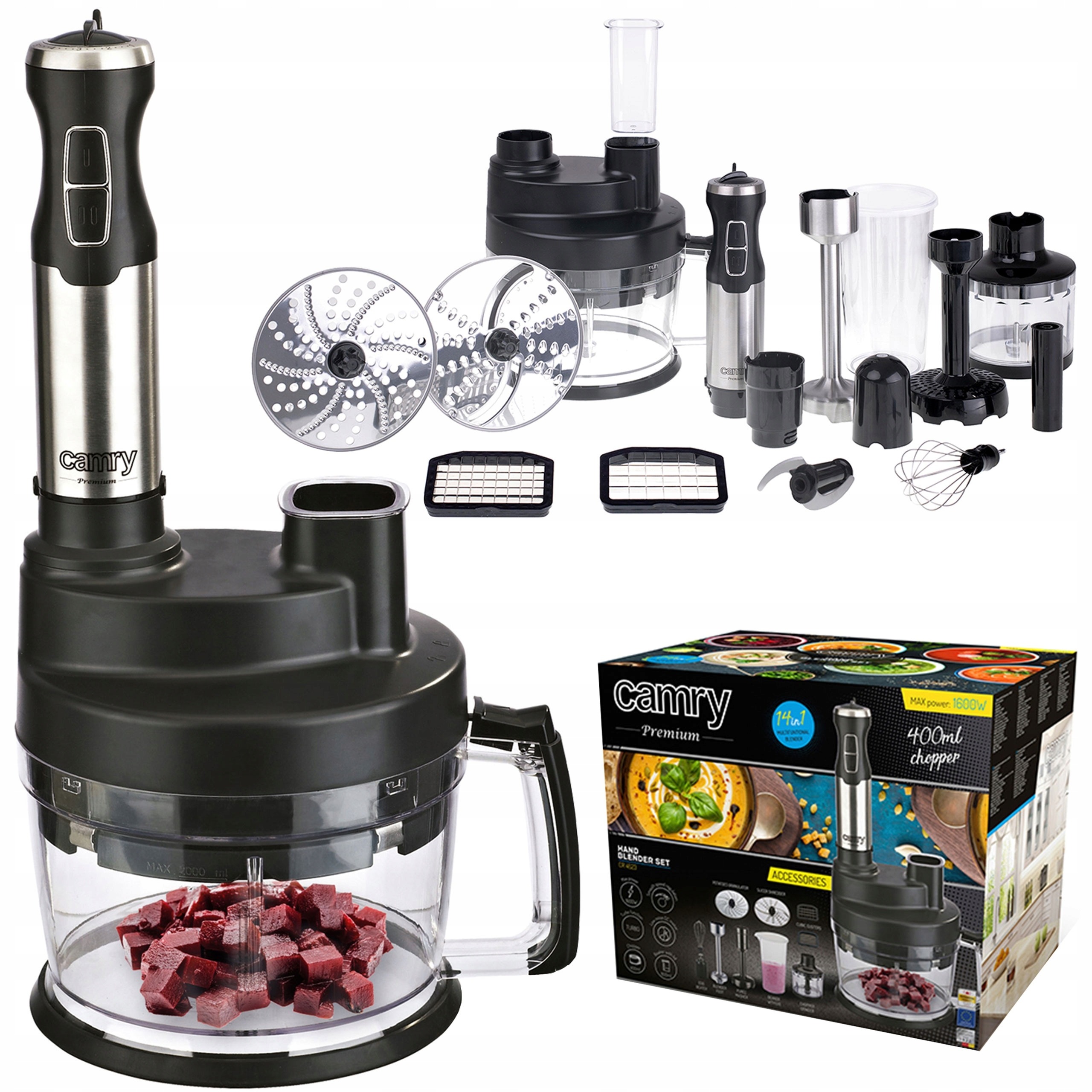 BLENDER RĘCZNY WIELOFUNKCYJNY MIKSER ZESTAW CR4623