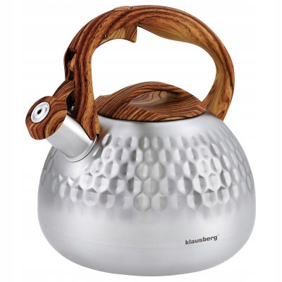 Czajnik tradycyjny stalowy 2,8l Szary GAZ INDUKCJA