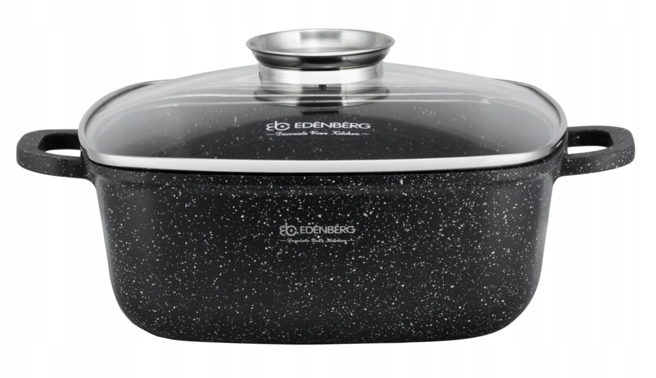Brytfanna non-stick 26cm Edenberg Z POWŁOKĄ MARMUROWĄ GĘSIARKA 5,5L