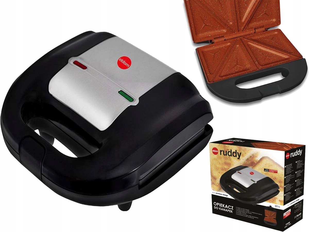 OPIEKACZ CERAMICZNY TOSTER Eldom ST11 750W Czarny