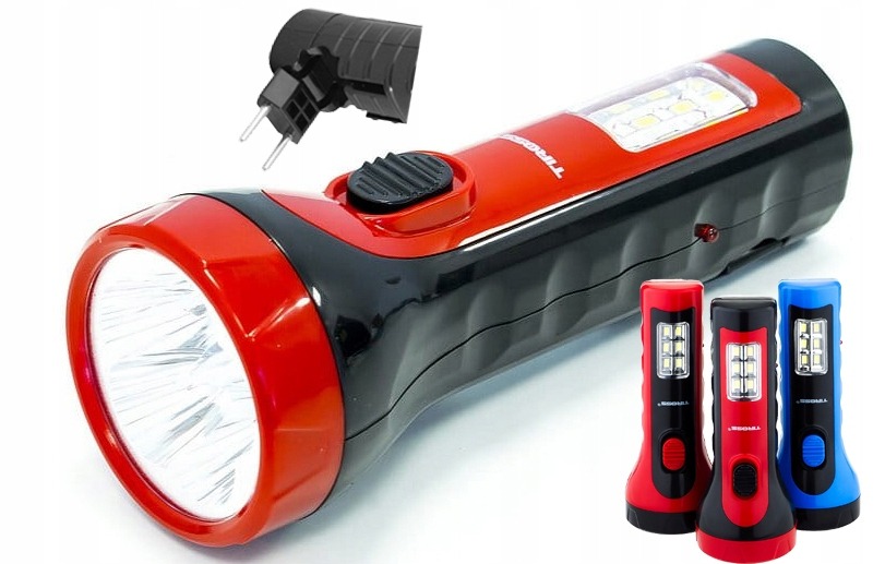 LATARKA AKUMULATOROWA 5 +6 LED ŁADOWANA