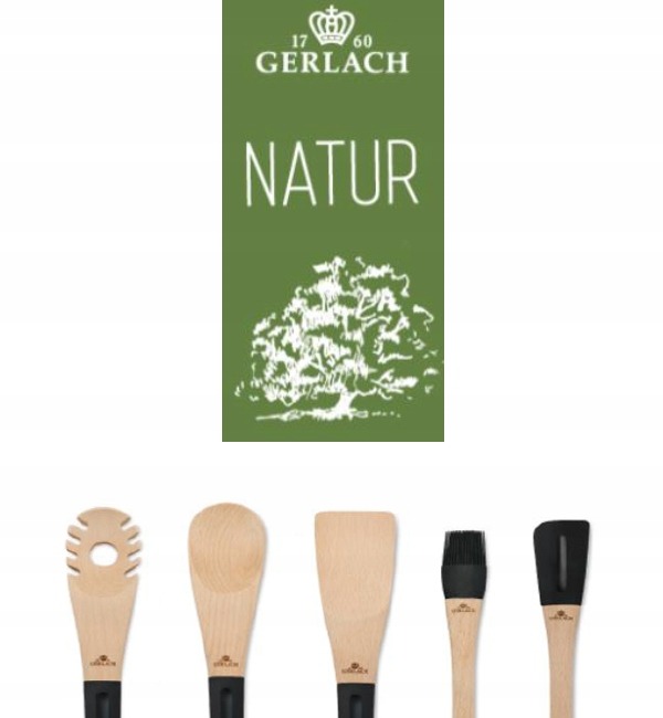 GERLACH NATUR ŁYŻKA Z OTWORAMI DREWNO BUKOWE