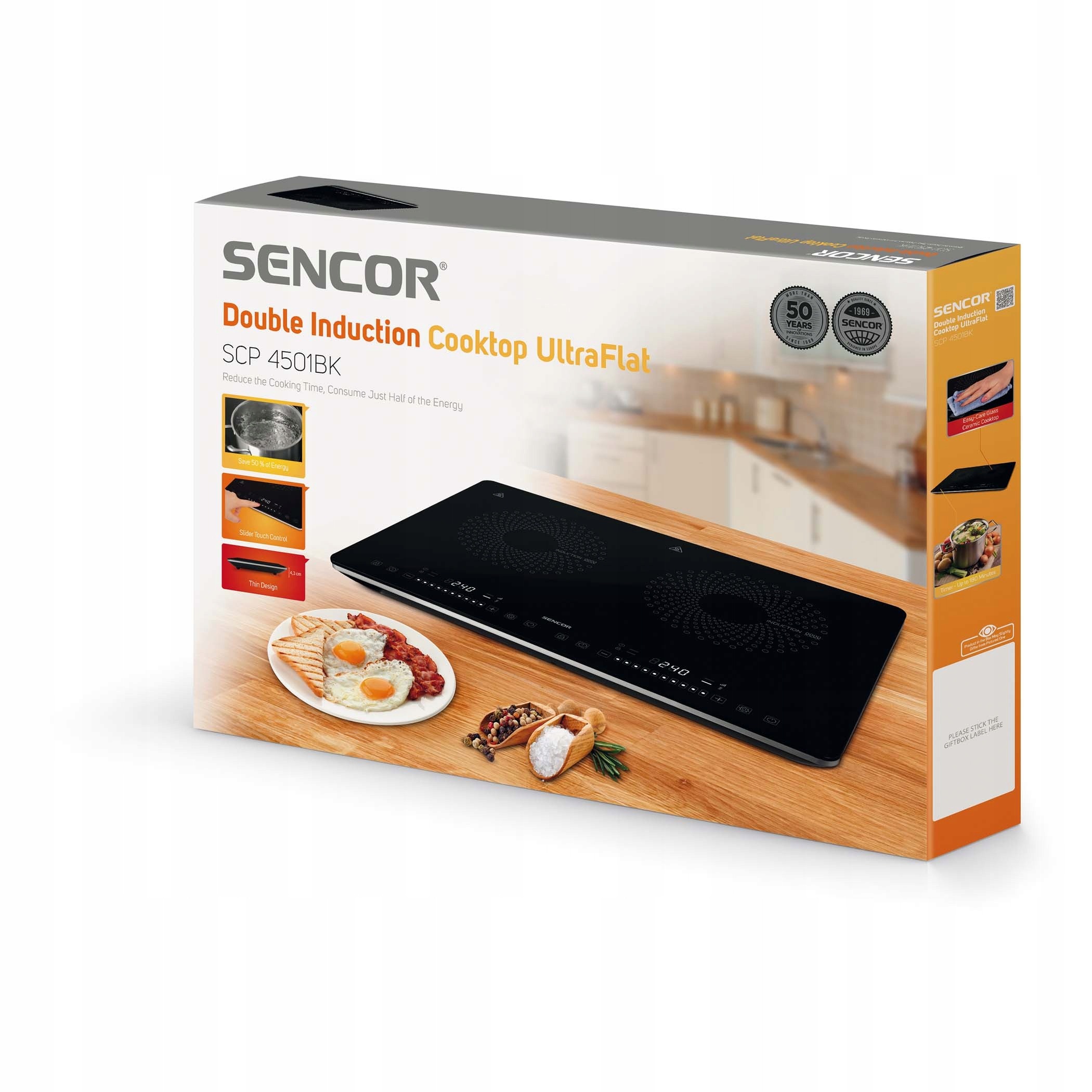 KUCHENKA ELEKTRYCZNA CERAMICZNA 2 PALNIKOWA czarna