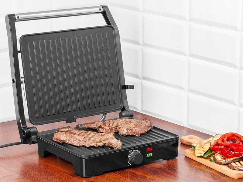 GRILL ELEKTRYCZNY KONTAKTOWY LAFEE GKO002 2000W
