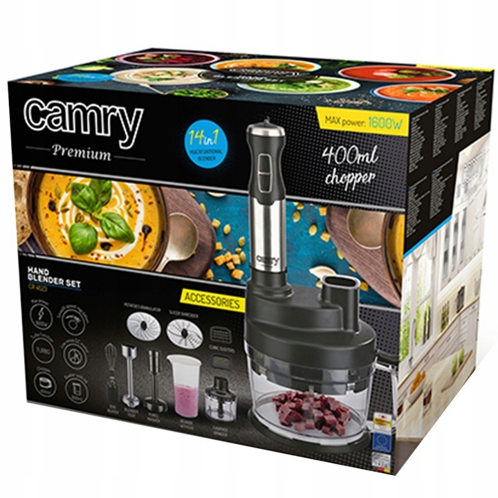 BLENDER RĘCZNY WIELOFUNKCYJNY MIKSER ZESTAW CR4623