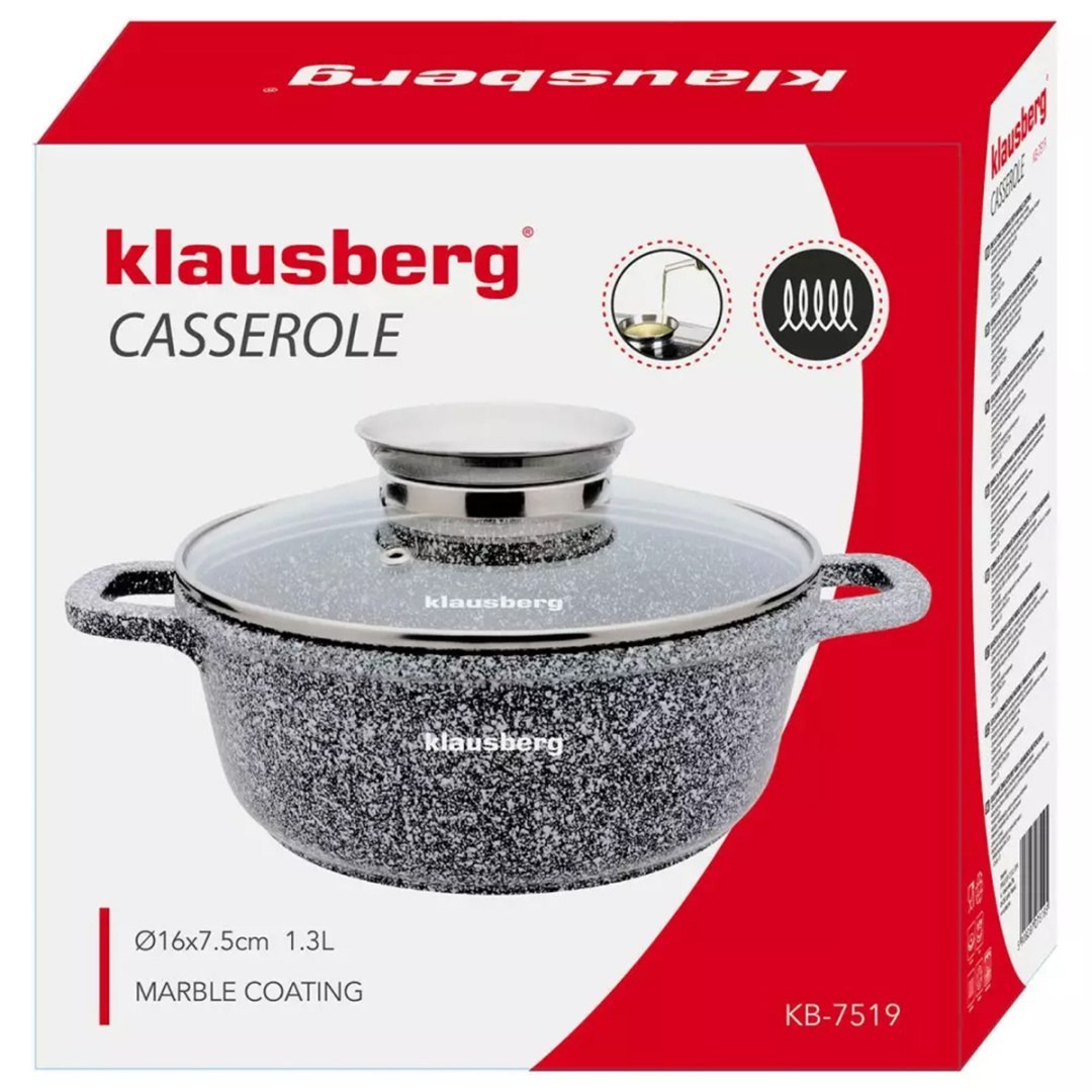 GARNEK MARMURKOWY 2,3L 20cm KLAUSBERG KB7519