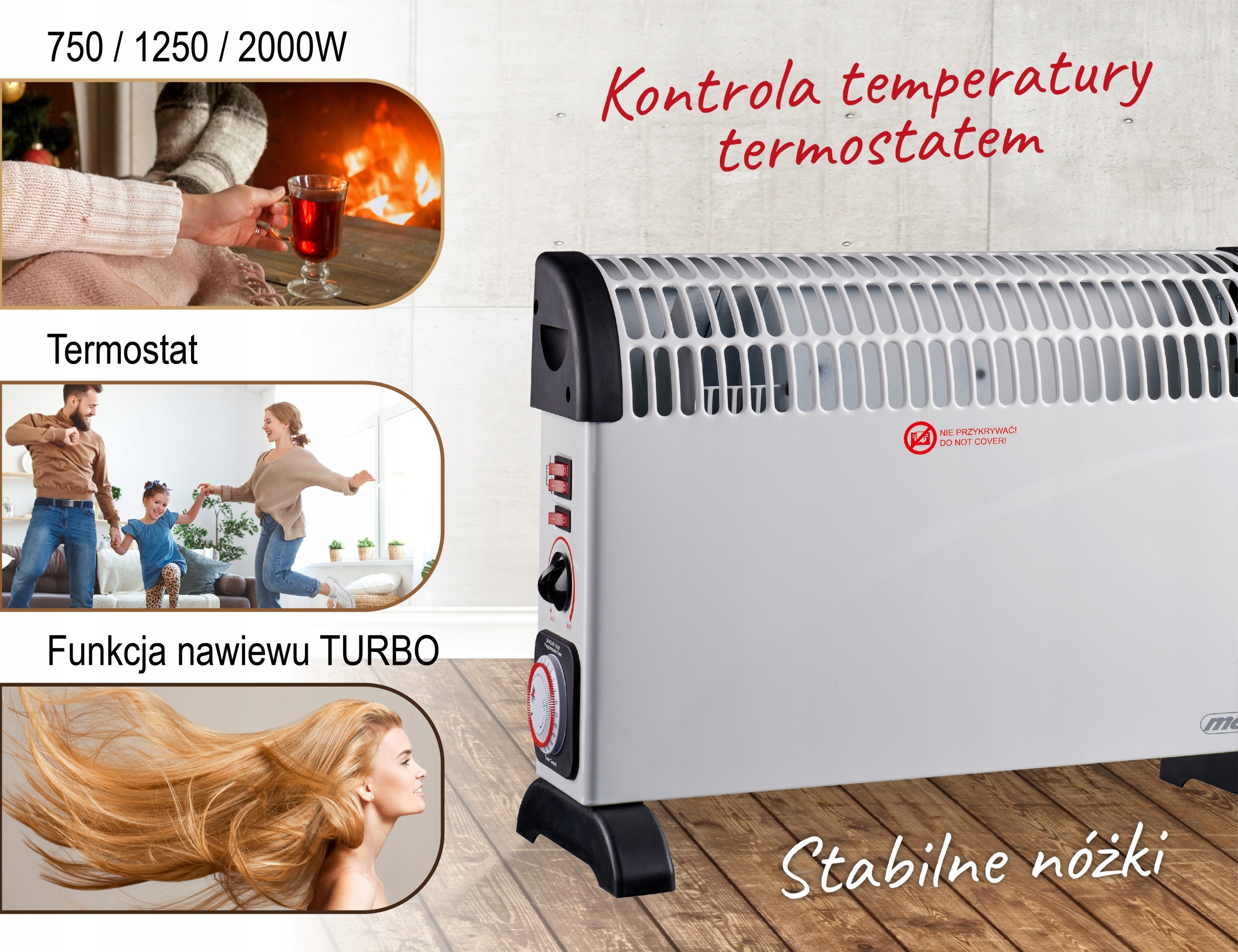 GRZEJNIK KONWEKTOROWY ELEKTRYCZNY TERMOSTAT M7741W