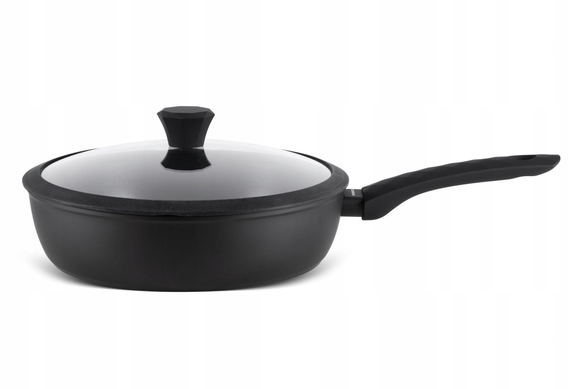 Patelnia GŁĘBOKA Z POKRYWKA INDUKCJA EB3493 28CM
