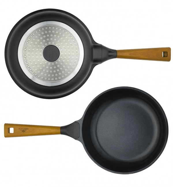 Patelnia Gerlach Natur 24 cm INDUKCJA GAZ czarna