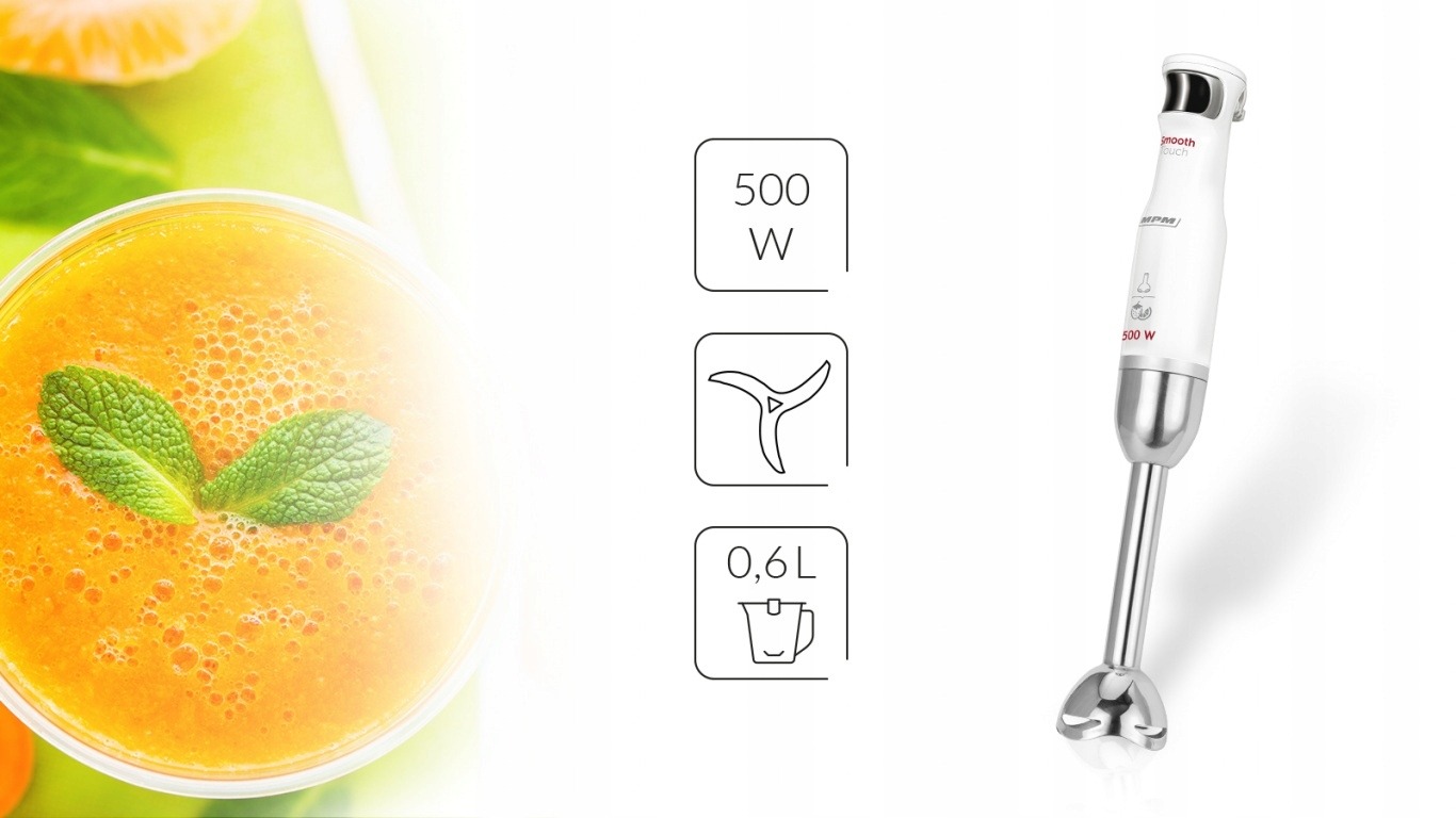 BLENDER RĘCZNY MPM MBL27 500 W Pojemnik