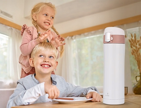 Termos KUBEK TERMICZNY stalowy MPM 0,3L BIAŁY