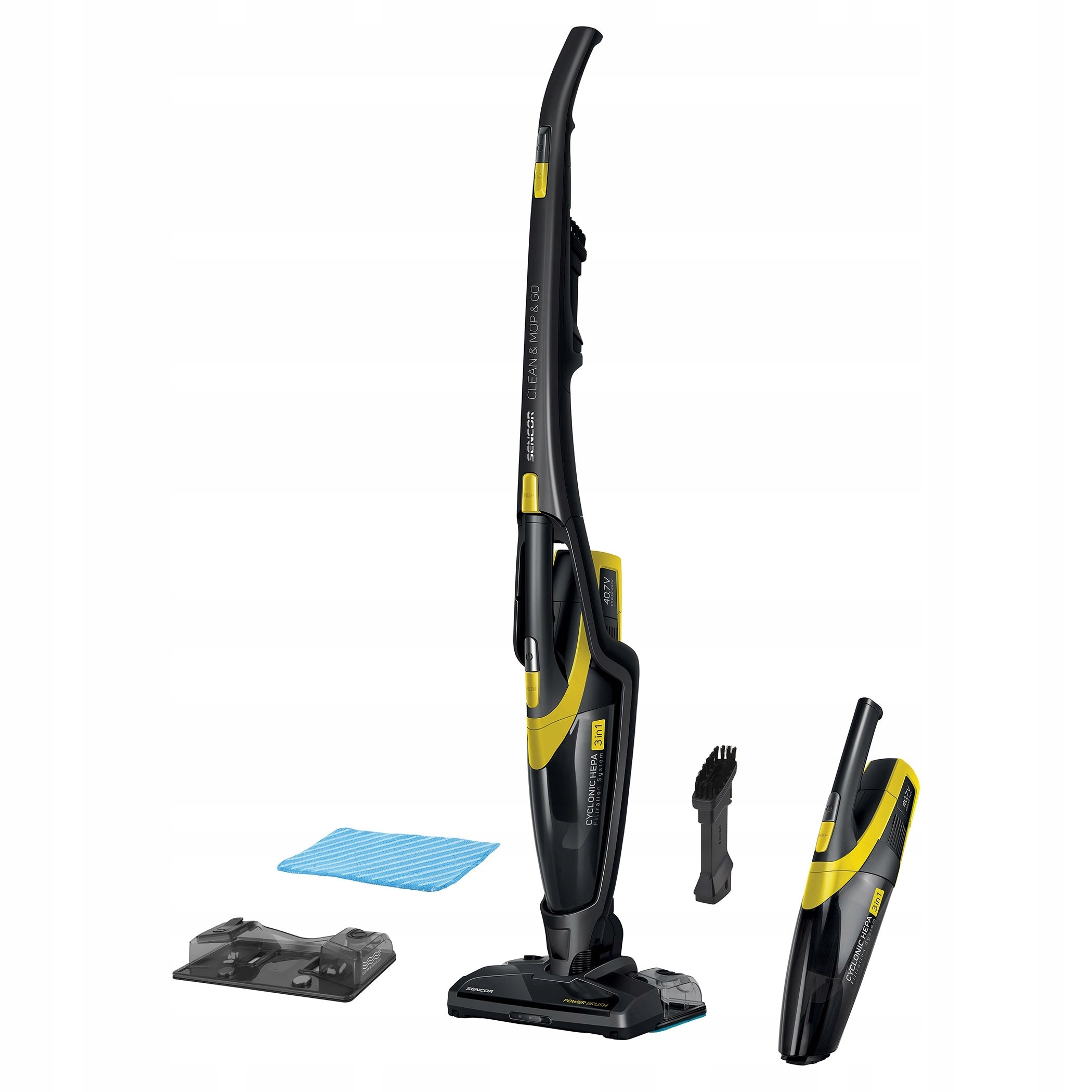 Odkurzacz pionowy SENCOR SVC0741YL 3w1 Funkcja Mop