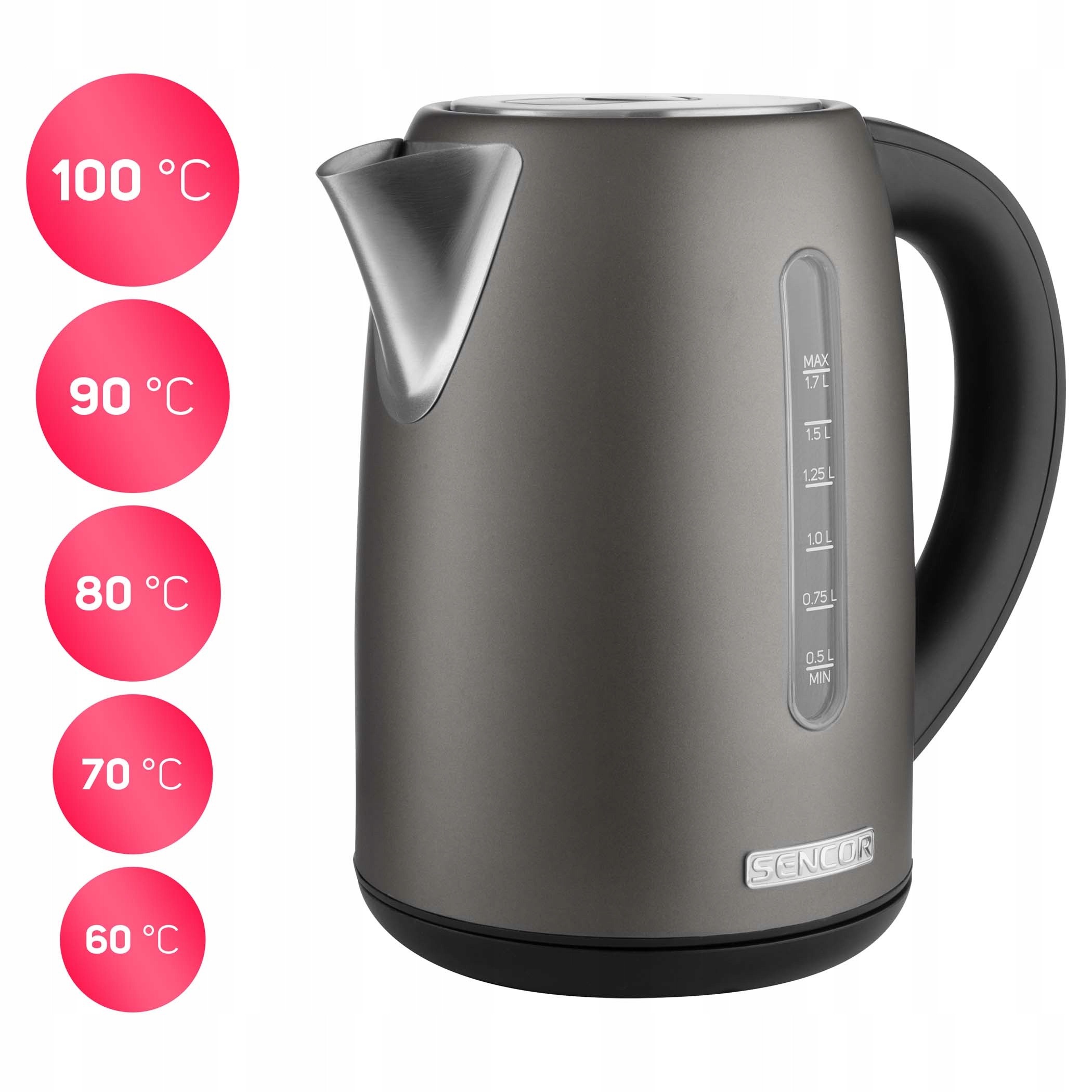 Czajnik Z Regulacją Temperatury Sencor SWK7708BK