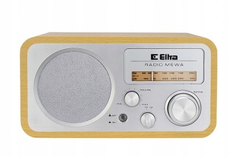 RADIO KUCHENNE RETRO SIECIOWE DREWNO JASNE