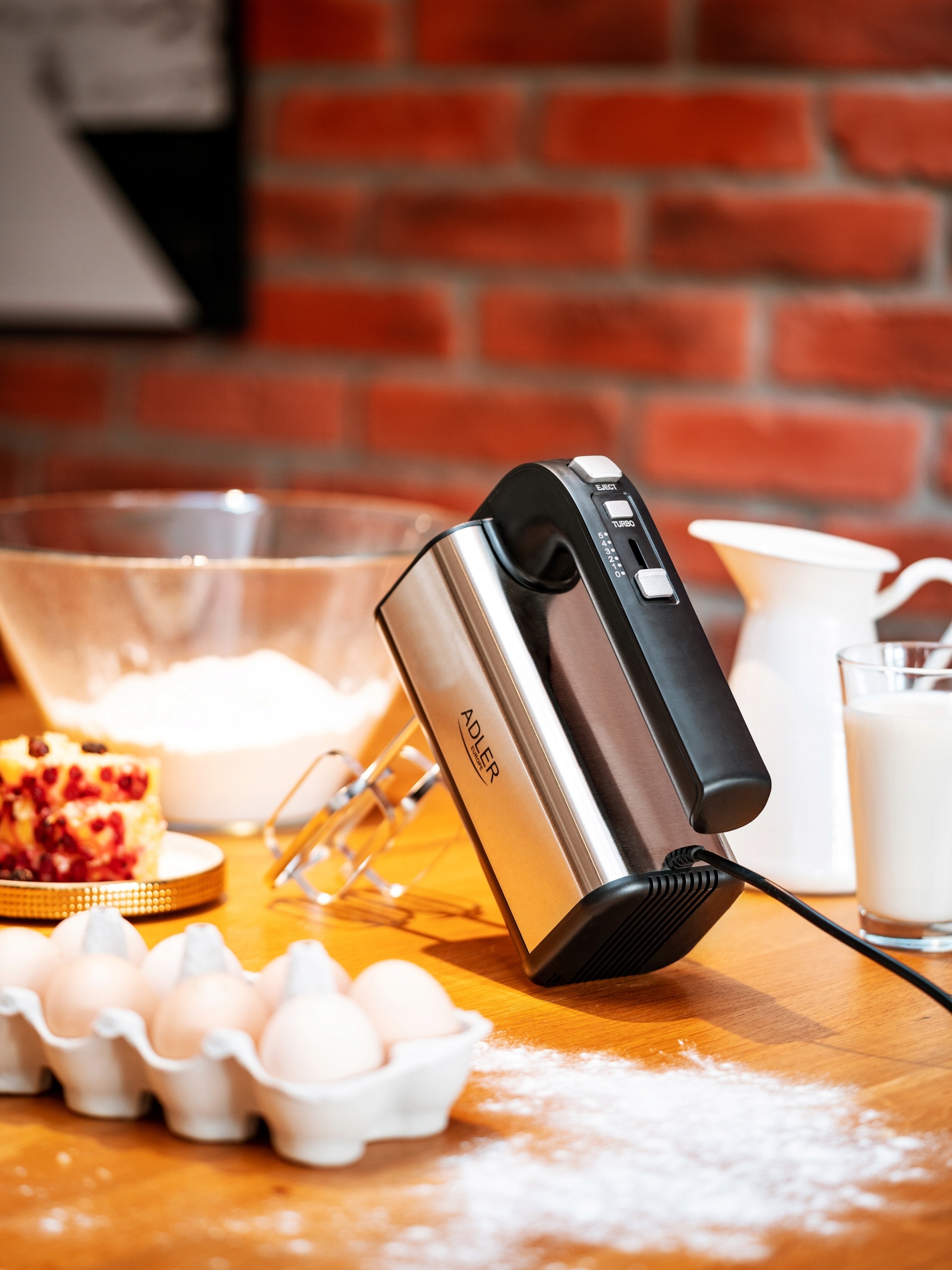 MIKSER RĘCZNY MOCNY ROBOT KUCHENNY TURBO 5 BIEGÓW