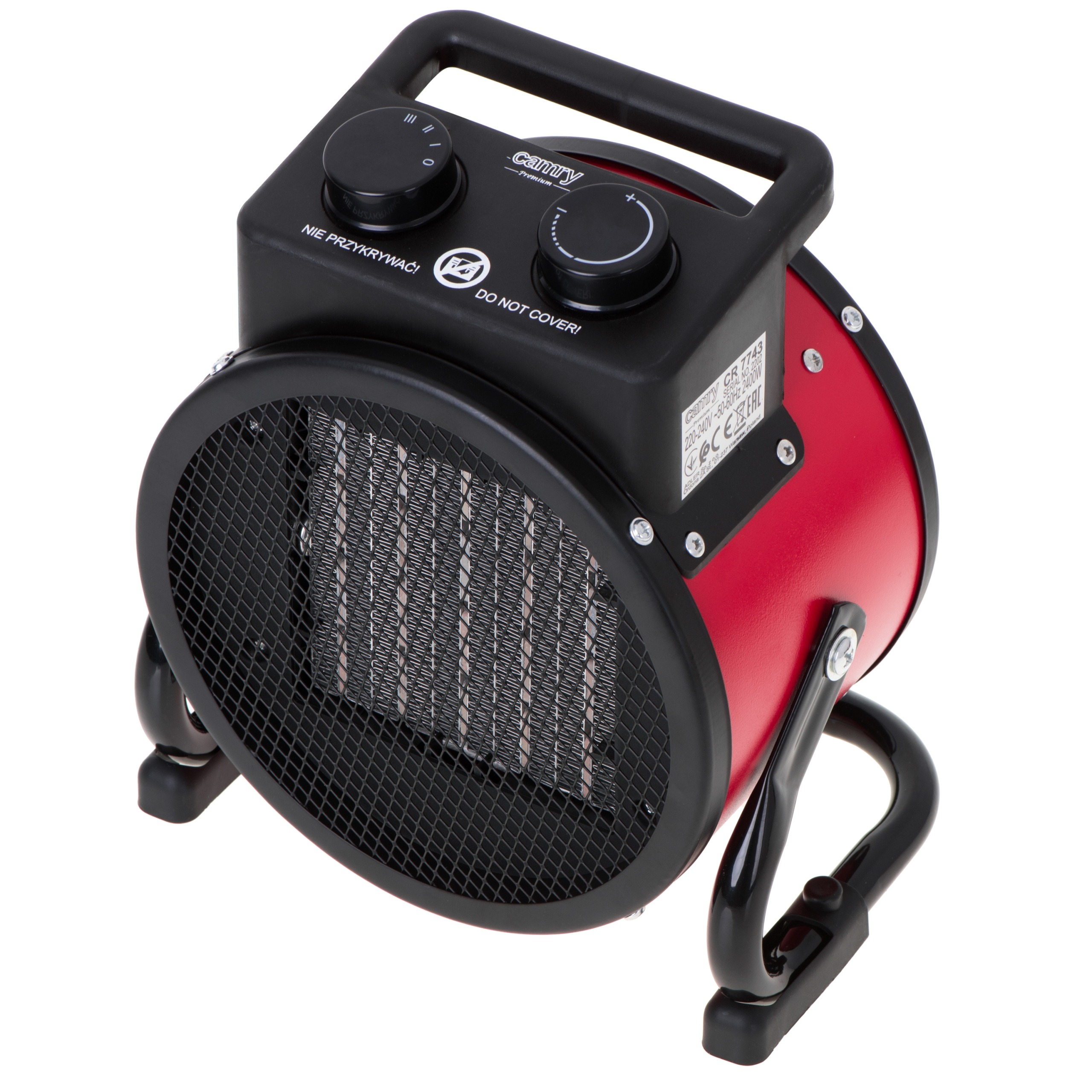 NAGRZEWNICA ELEKTRYCZNA GRZEJNIK 2w1 2400W CR7743