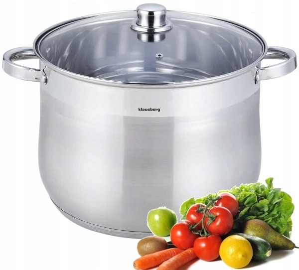 GARNEK Z POKRYWKĄ KLAUSBERG 30cm INDUKCJA GAZ