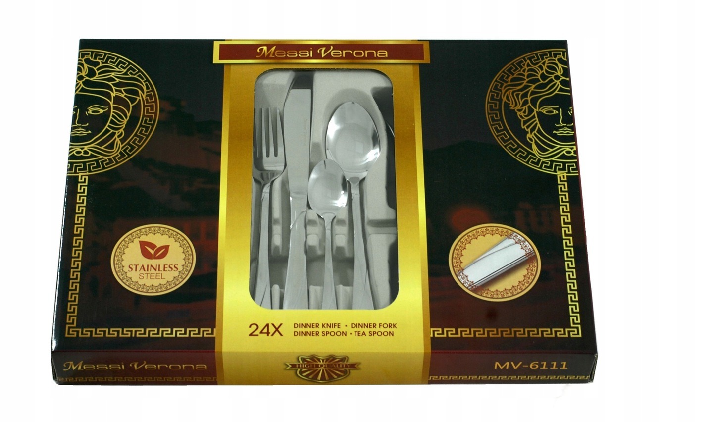 Zestaw SZTUĆCÓW MESSI VERONA Sztućce 24el WZORY