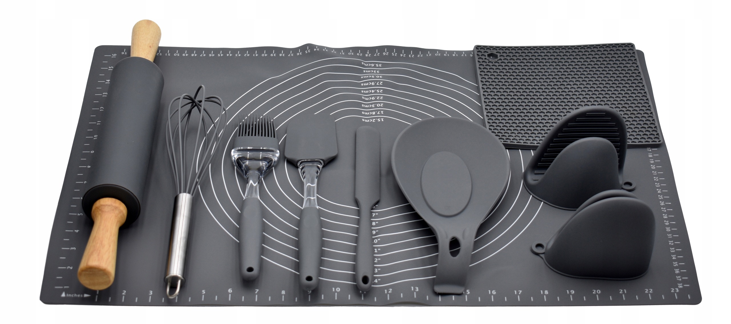 STOLNICA SILIKONOWA MATA KUCHENNA WAŁEK ZESTAW XXL