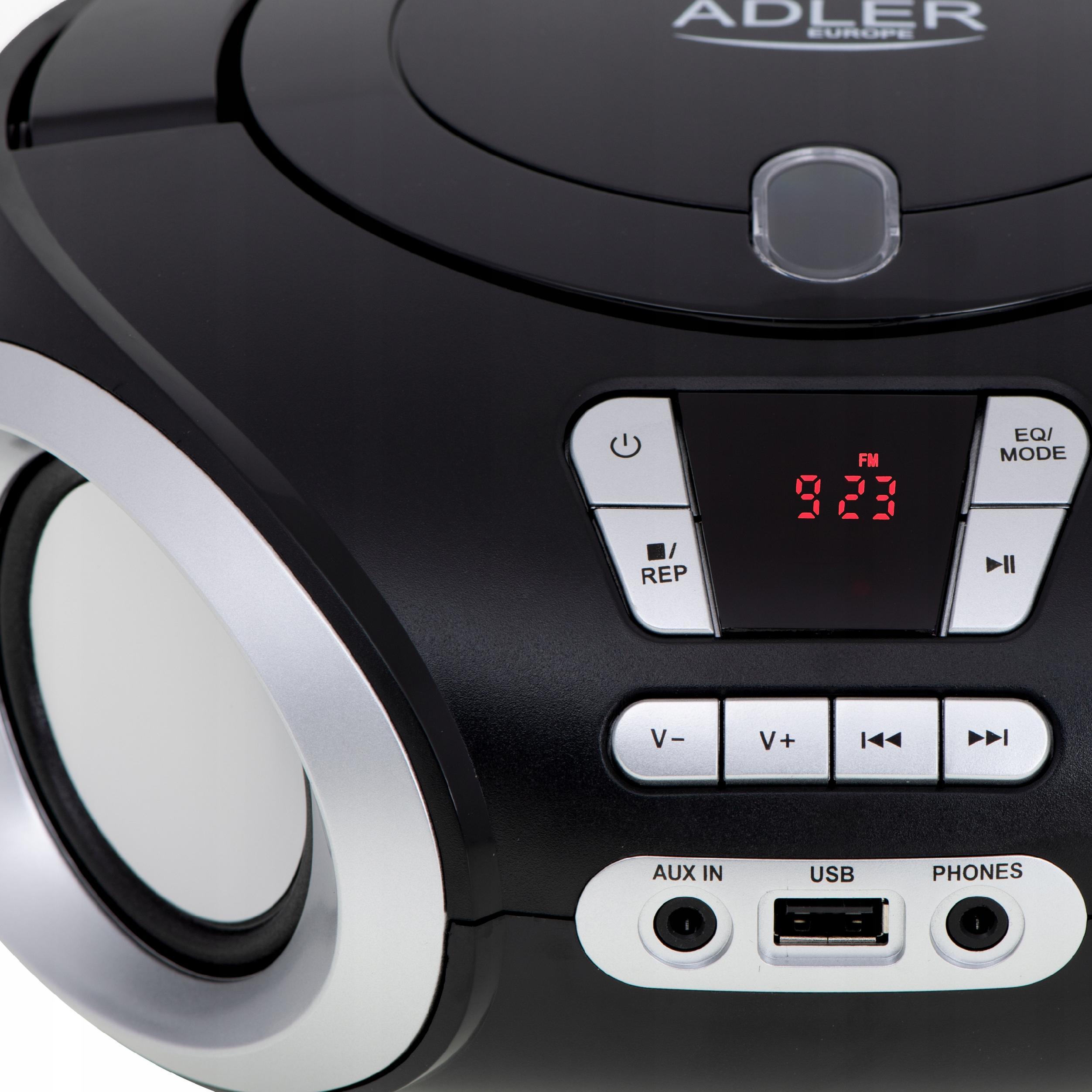 RADIO ODTWARZACZ BOOMBOX CD-MP3 USB ADLER AD1181