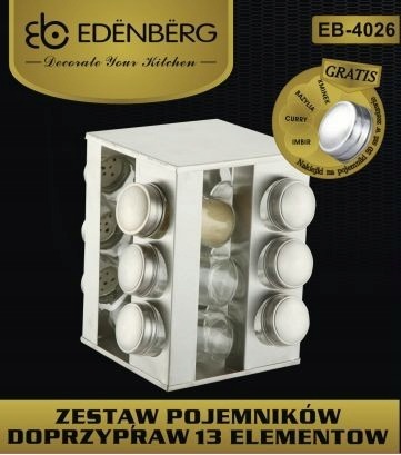 Zestaw do Przypraw STOJAK OBROTOWY 13EL 2 RODZAJE