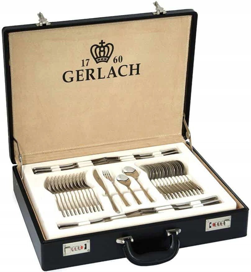GERLACH FLAMES MAT-ZESTAW SZTUĆCÓW 68 EL. WALIZKA