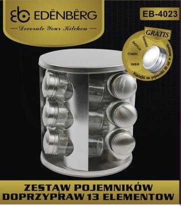 Zestaw do Przypraw STOJAK OBROTOWY 13EL 2 RODZAJE