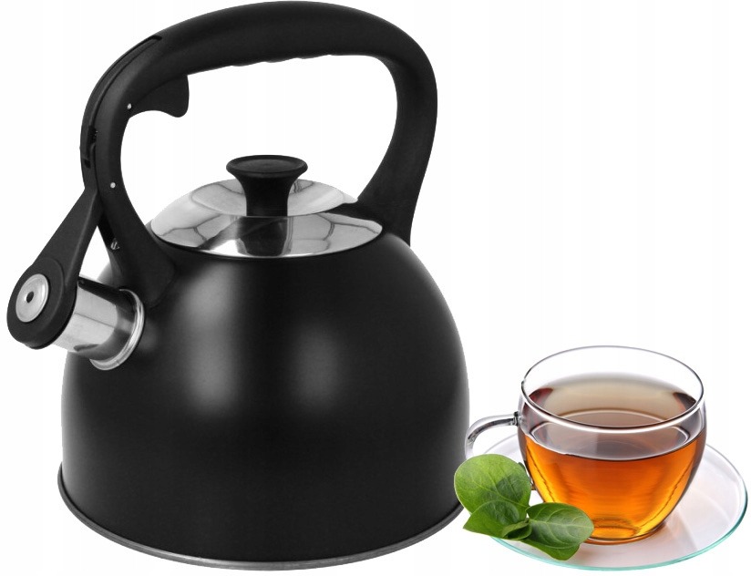 CZAJNIK NA GAZ INDUKCJA Z GWIZDKIEM 3 kolory 2,5 L