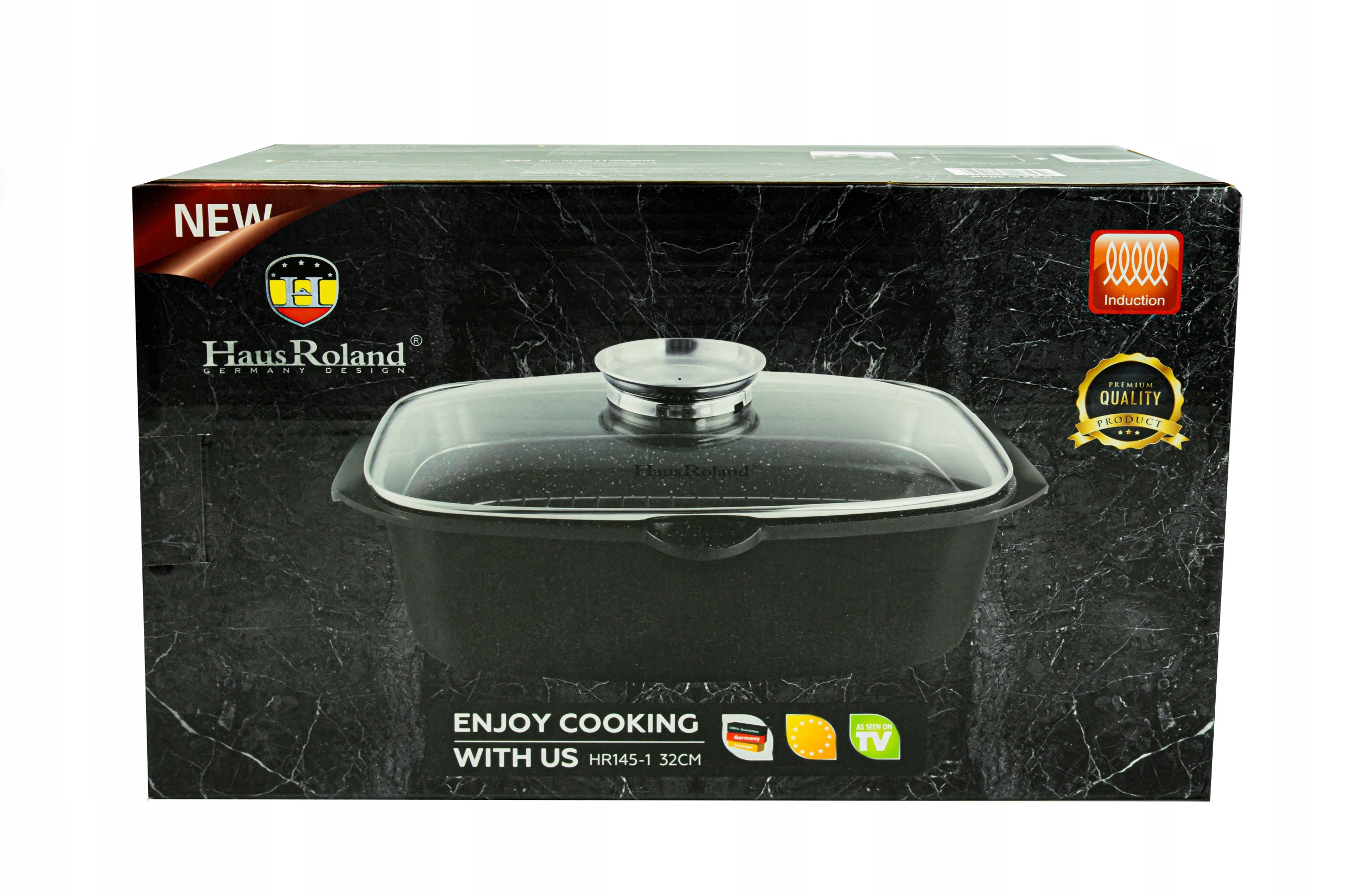 Brytfanna non-stick (nieprzywierająca) HausRoland gęsiarka 5,7l 32cm