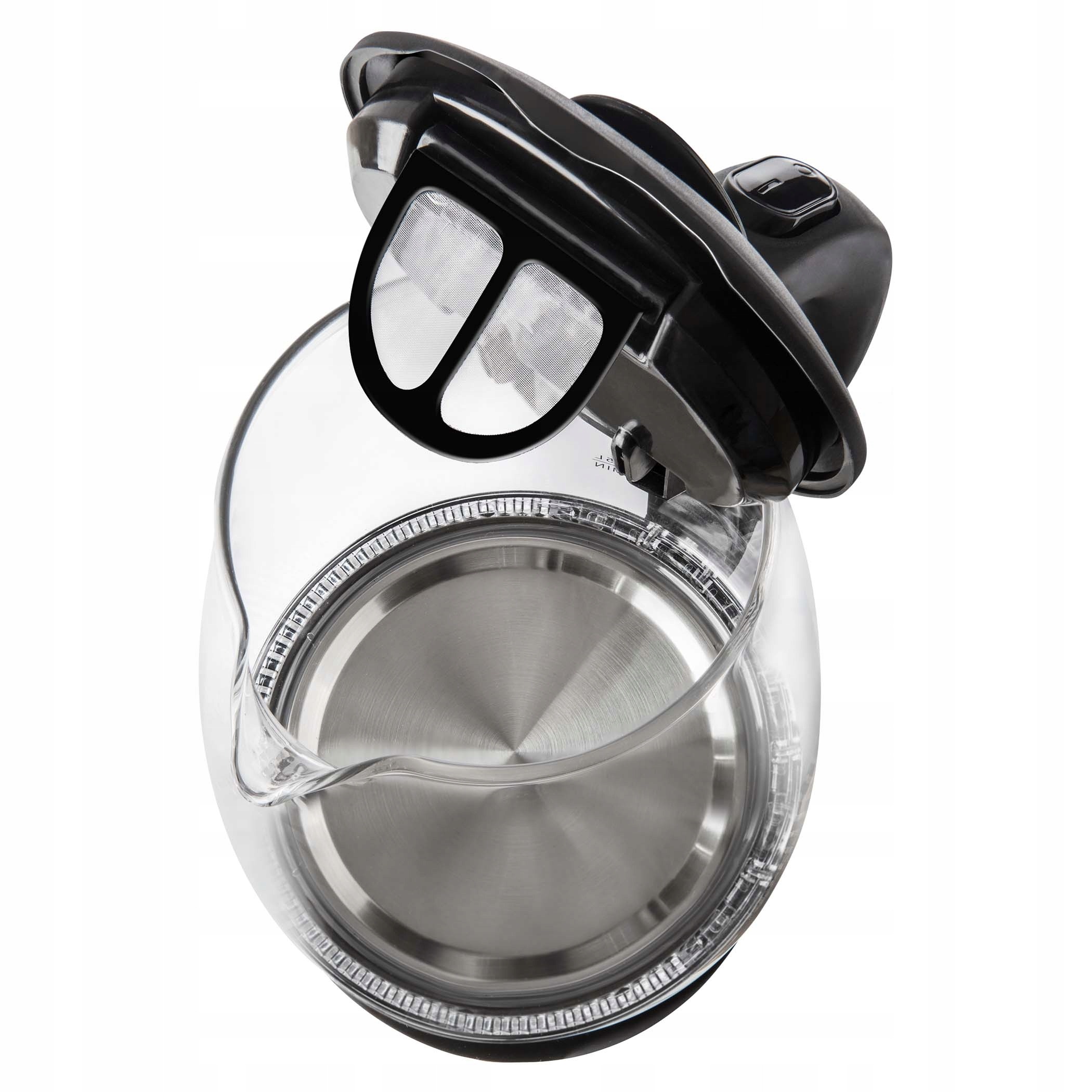 Czajnik elektryczny bezprzewodowy szklany czarny