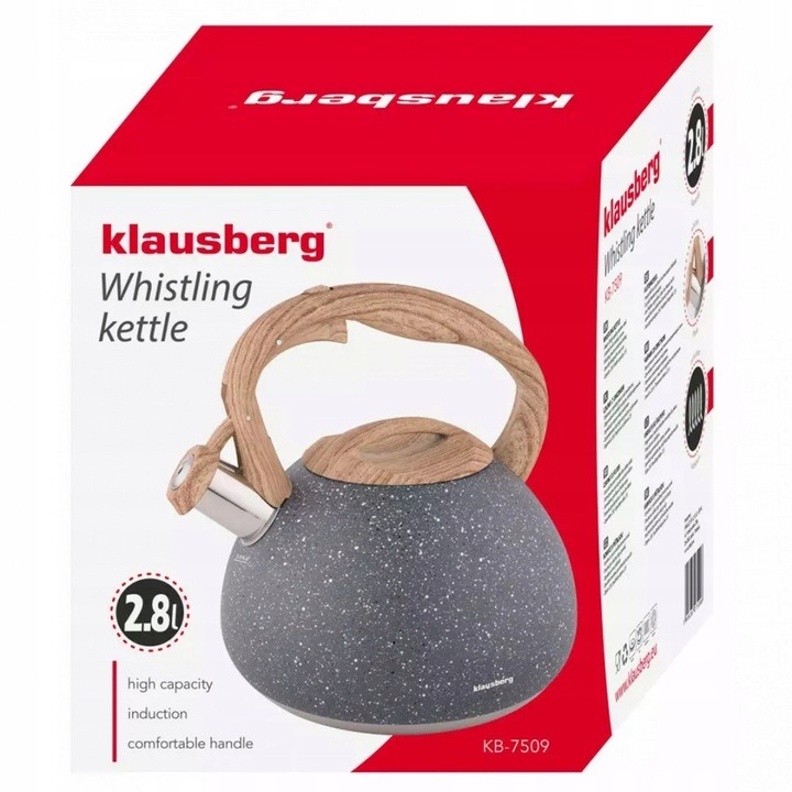 Czajnik z gwizdkiem INDUKCJA GAZ 2,8L