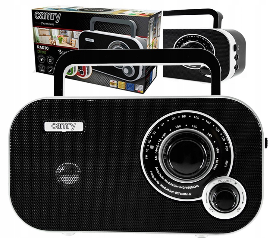 Radio sieciowo-bateryjne FM Camry CR1140 black