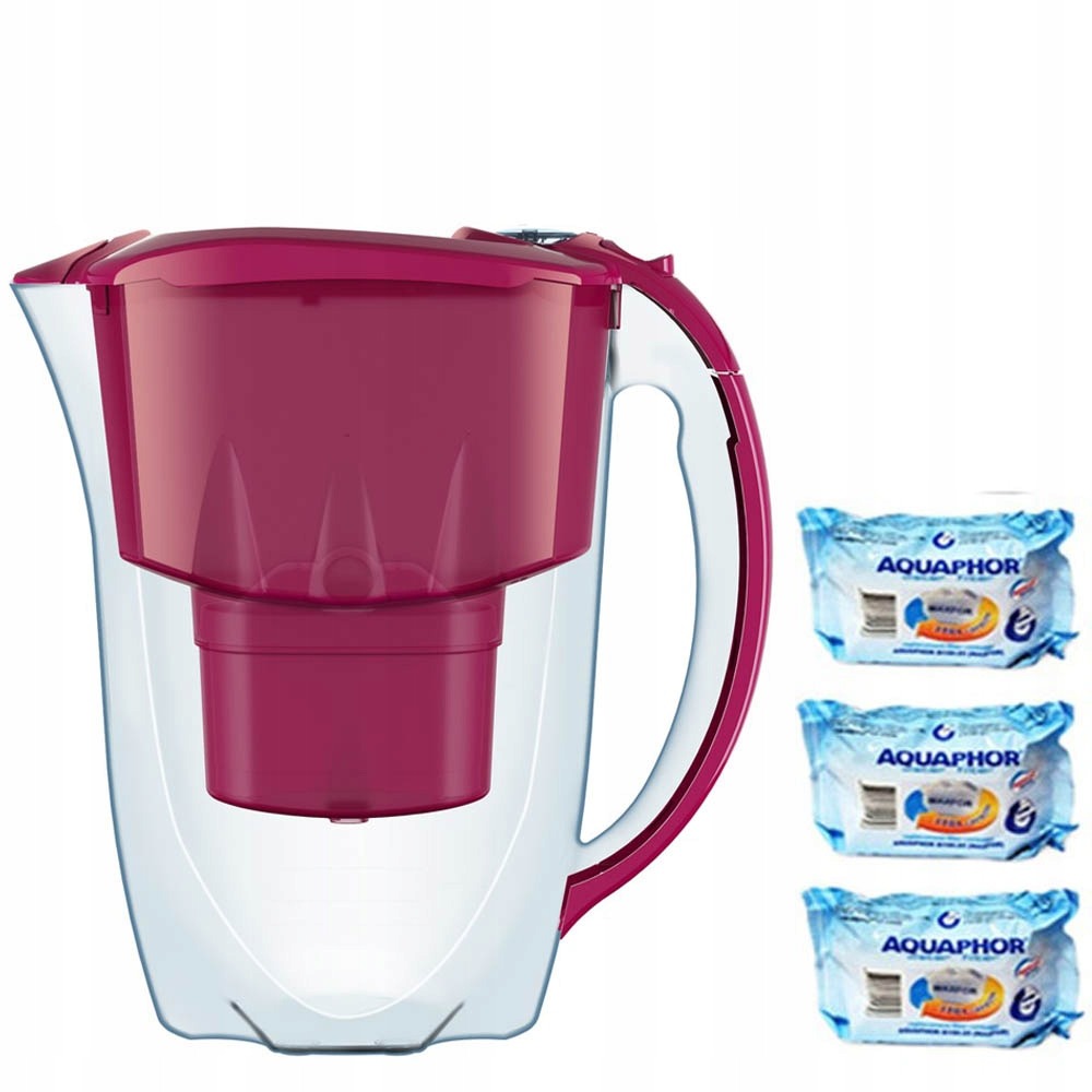 DZBANEK FILTRUJĄCY AQUAPHOR AMETHYST + 3 WKŁADY
