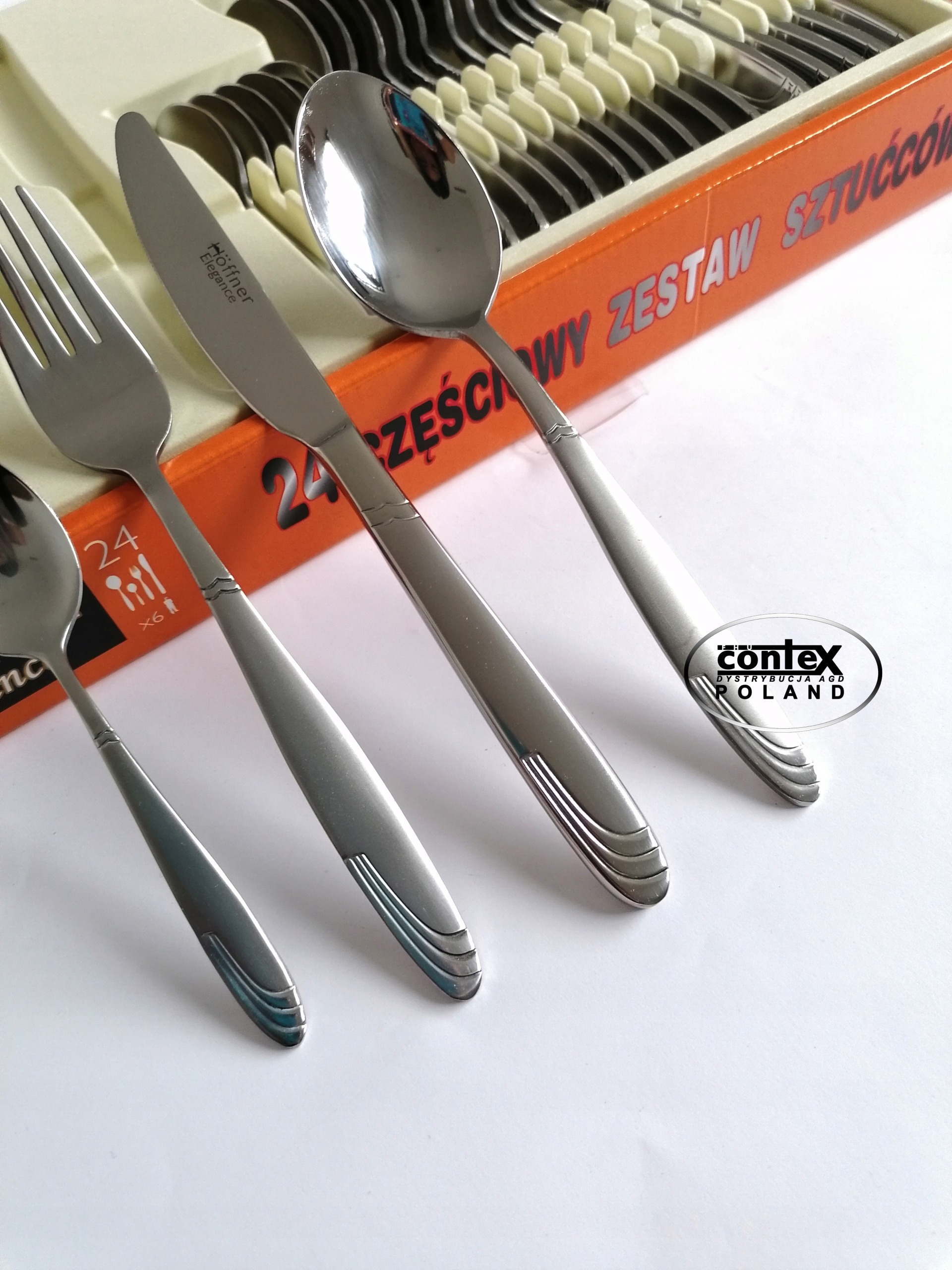 HOFFNER SZTUĆCE 48EL ZESTAW NA 12 OSÓB SATYNA