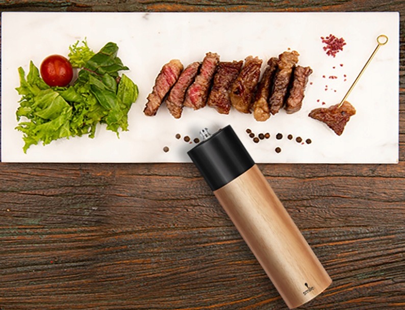 MŁYNEK RĘCZNY PIEPRZ SÓL MPM SMP7 2 SZTUKI DREWNO