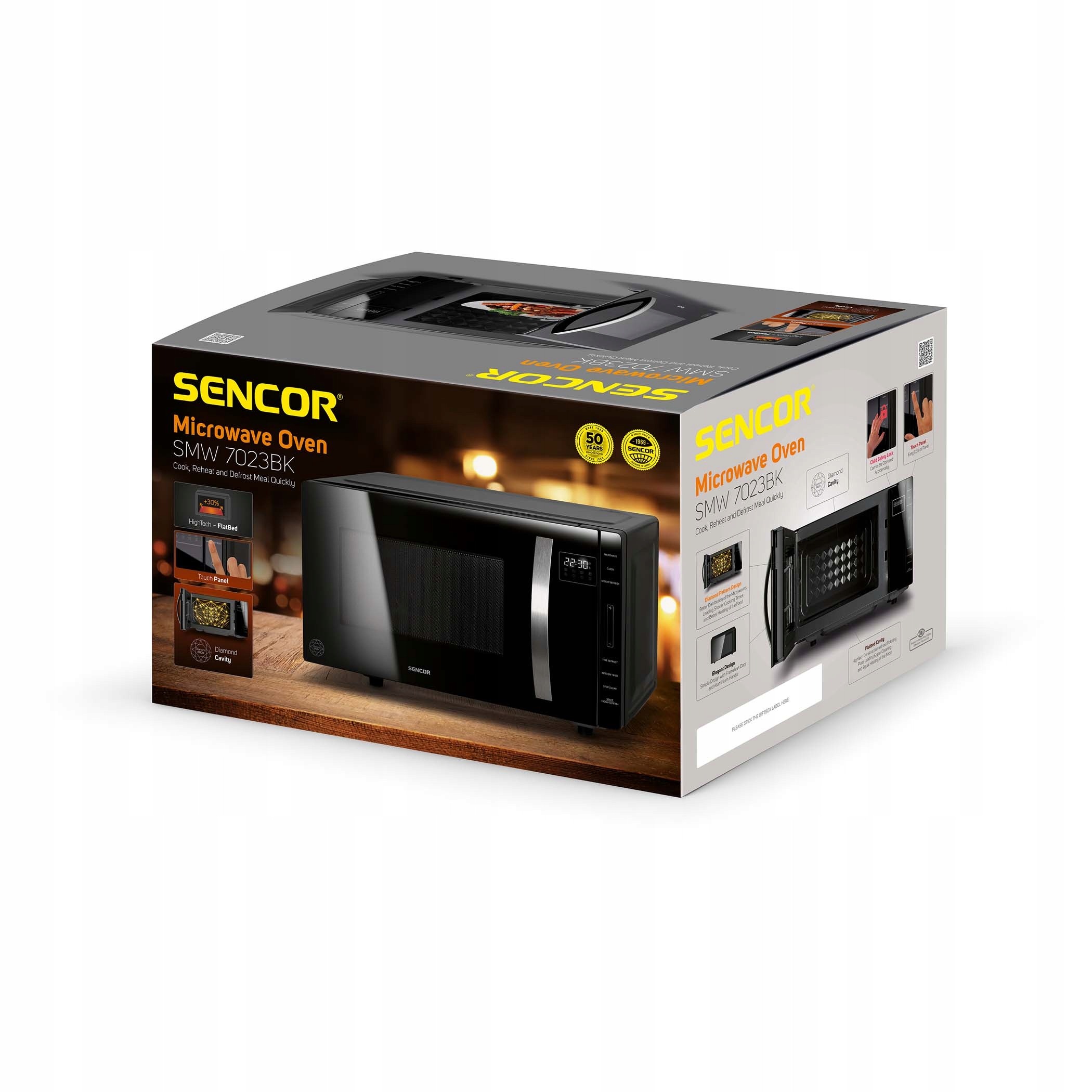 Mikrofalówka Beztalerzowa Sencor SMW7023BK 23litry