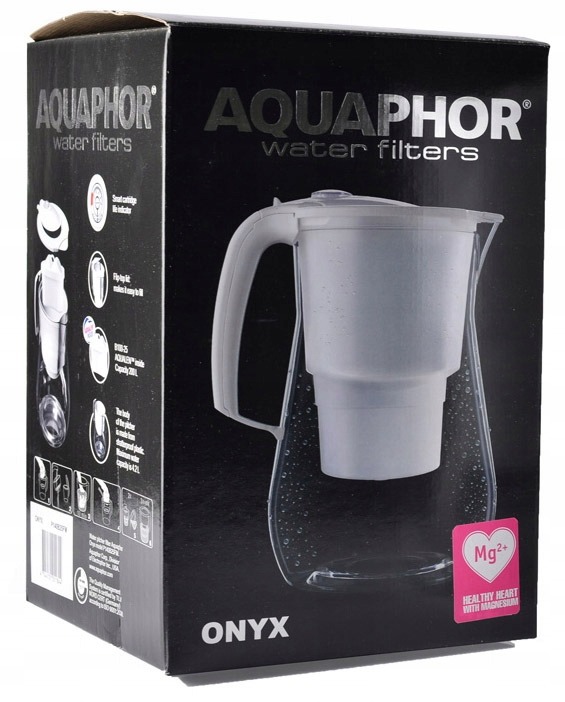 DZBANEK AQUAPHOR ONYX 2 KOLORY -4,2L + 3 WKŁADY MG