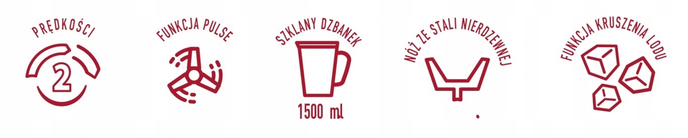 BLENDER KIELICHOWY SZKLANY MPM MBL31 KRUSZY LÓD