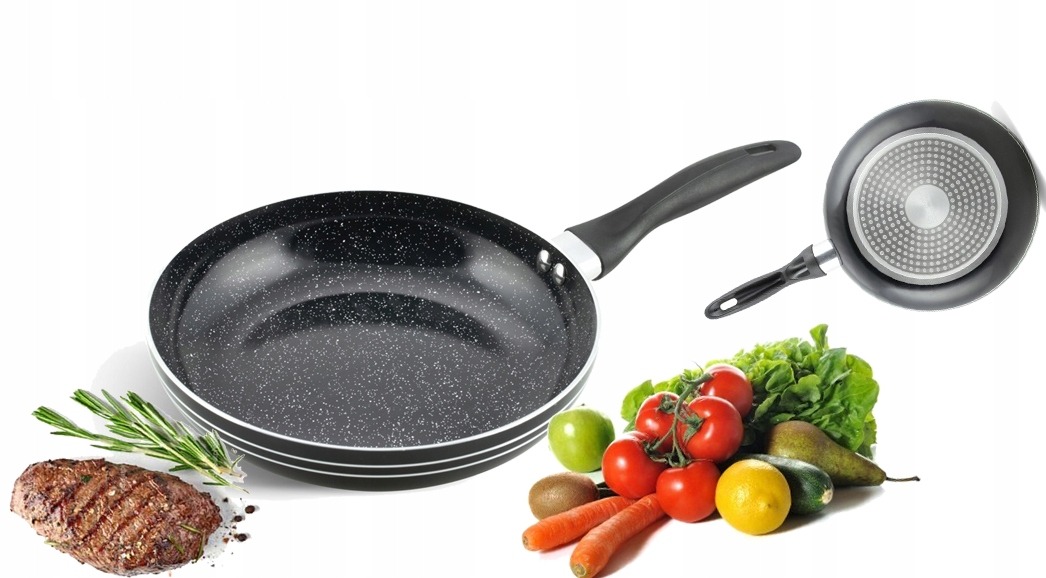 MALA PATELNIA INDUKCJA GAZ CERAMICZNA GRANIT 16 CM