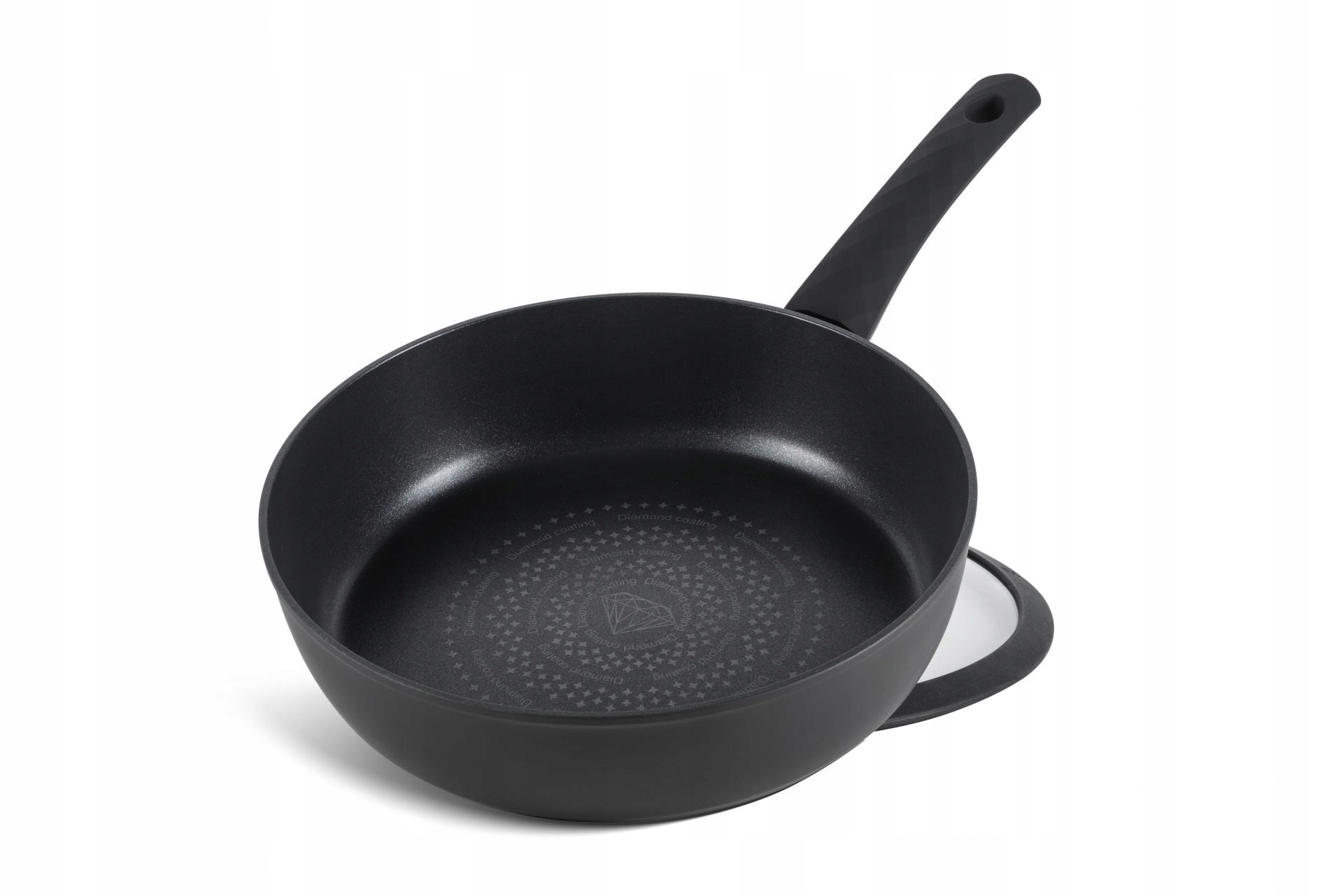 Patelnia GŁĘBOKA Z POKRYWKA INDUKCJA EB3493 28CM