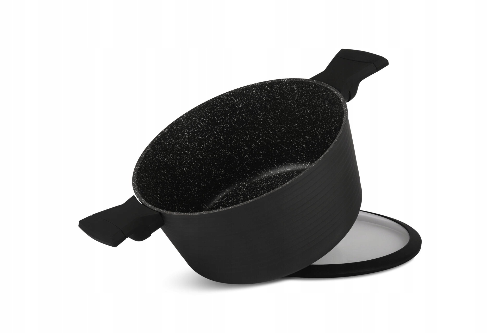 ZESTAW GARNKÓW 15 el. MARMUR GARNKI INDUKCJA 5643