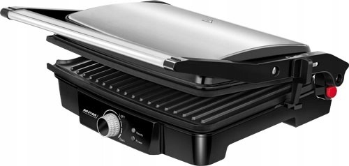 Kontaktowy grill elektryczny MPM MGR09M srebrny