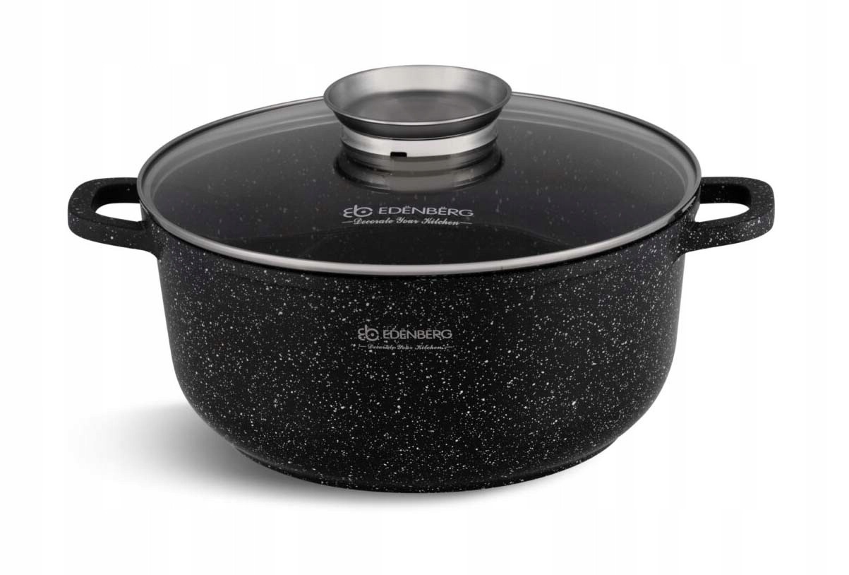Garnek z powłoką marmurkową 26,cm 5,6L EB8119