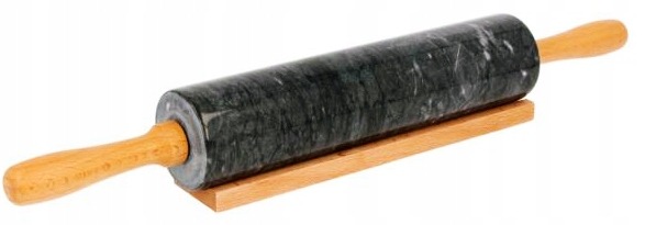 MARMUROWY WAŁEK KUCHENNY DO CIASTA PODSTAWKA 46CM