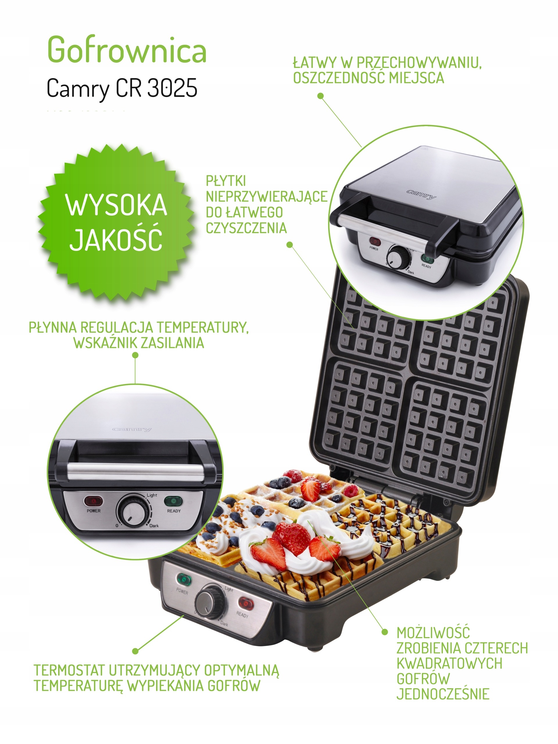 Gofrownica Camry CR3025