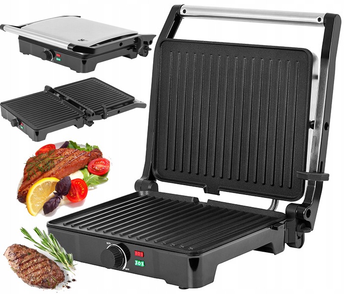 GRILL ELEKTRYCZNY KONTAKTOWY LAFEE GKO002 2000W