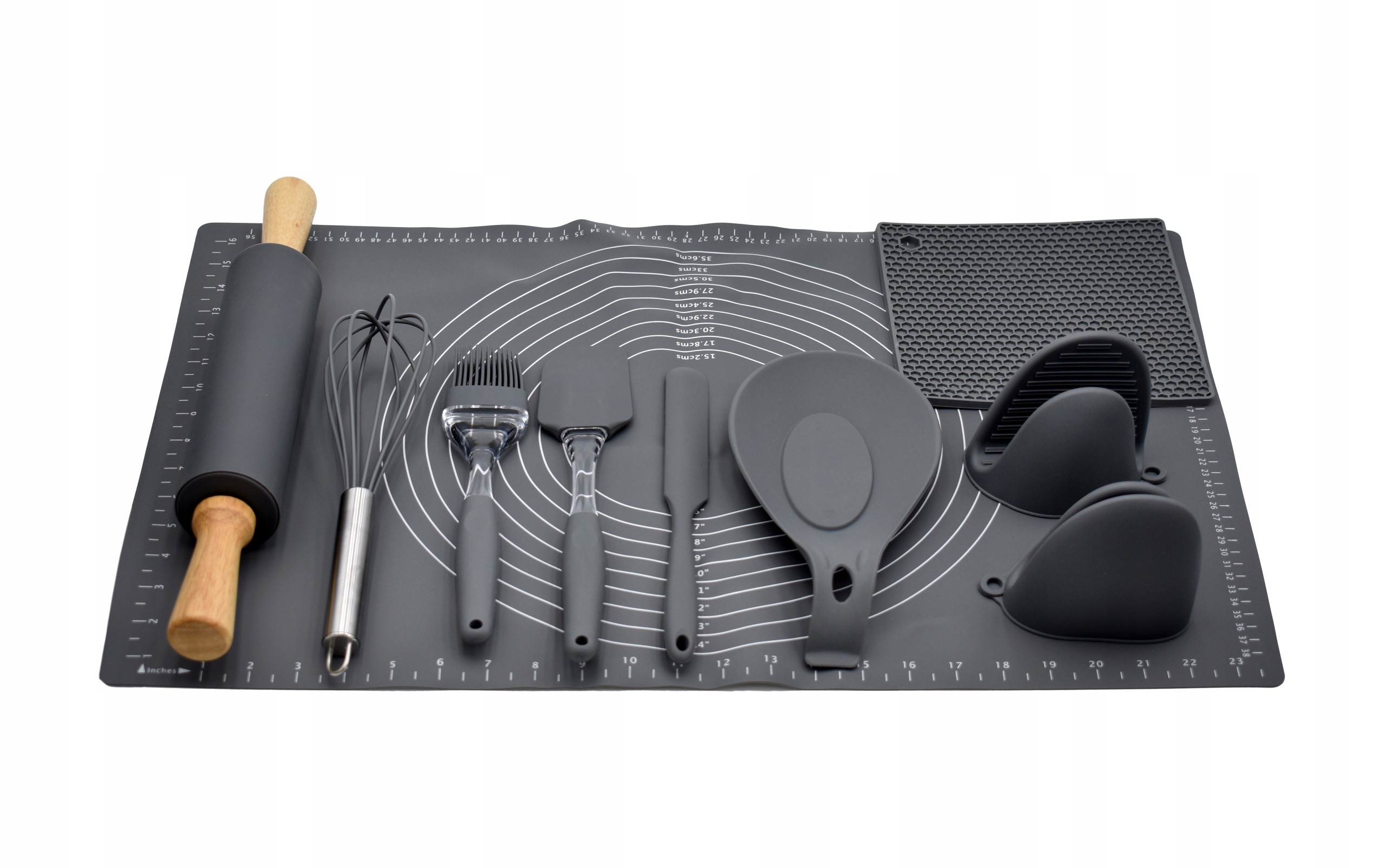 STOLNICA SILIKONOWA MATA KUCHENNA WAŁEK ZESTAW XXL